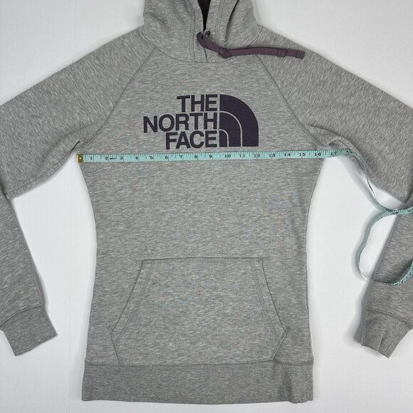 The North Face Women’s Gray Purple Hooded Long Sleeve Sweatshirt XS/C33 - Picture 13 of 15